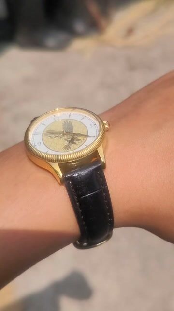 Đồng hồ đeo tay Nam Vintage Vàng. Mua bán Đồng hồ tại Huyện Châu Thành Tiền Giang được đăng bởi Minh  hình 1