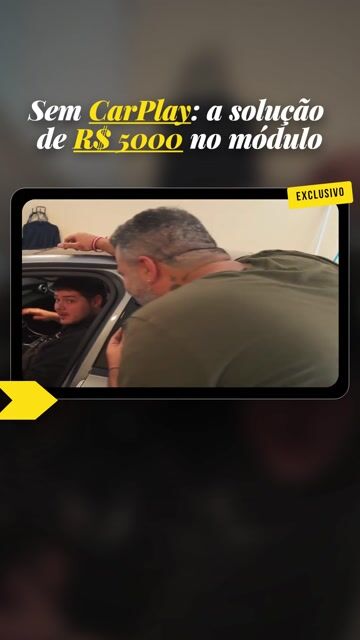 Sem CarPlay: a solução de R$ 5000 no módulo