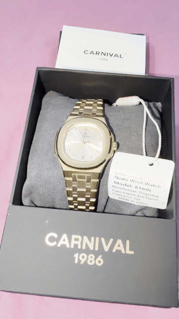 Đồng hồ Carnival 8160L Nữ Vàng hồng. Mua bán Đồng hồ tại Quận Ngũ Hành Sơn Đà Nẵng được đăng bởi Ngà Dương hình 1