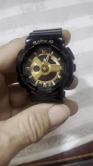 Đồng hồ Casio BA-110-1ADR Nữ Đen vàng. Mua bán Đồng hồ tại Quận Phú Nhuận Tp Hồ Chí Minh được đăng bởi Thanh long hình 1