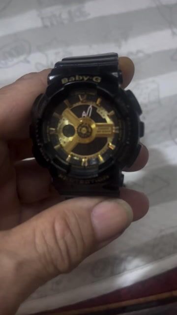 Đồng hồ Casio BA-110-1ADR Nữ Đen vàng. Mua bán Đồng hồ tại Quận Phú Nhuận Tp Hồ Chí Minh được đăng bởi Thanh long hình 1