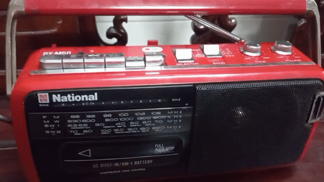 Máy cassette National RX-M50 màu đỏ đẹp, zin. Mua bán Tivi, Âm thanh tại Quận Bình Tân Tp Hồ Chí Minh được đăng bởi Trần Thái hình 1