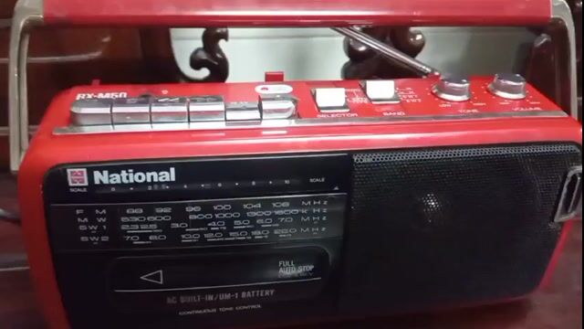 Máy cassette National RX-M50 màu đỏ đẹp, zin. Mua bán Tivi, Âm thanh tại Quận Bình Tân Tp Hồ Chí Minh được đăng bởi Trần Thái hình 1
