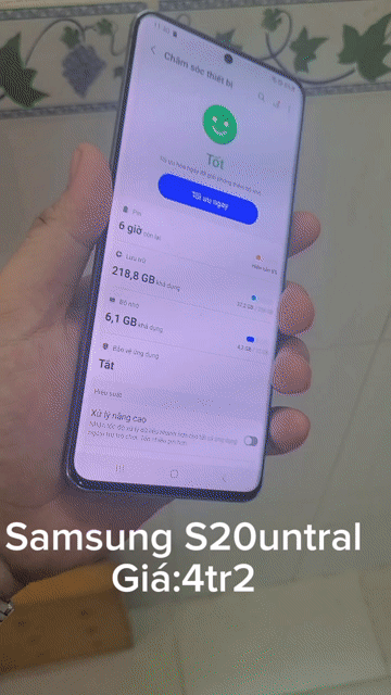 Samsung S20 Ultra 5G 256GB Xám Mỹ. Mua bán Điện thoại tại Quận 6 Tp Hồ Chí Minh được đăng bởi Nguyễn Trọng Phú Cường hình 1
