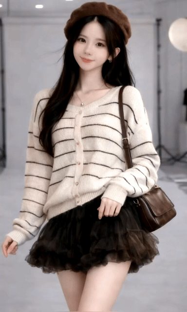 Áo khoác cardigan nữ len gân. Mua bán Quần áo tại Thị xã Tân Uyên Bình Dương được đăng bởi Shop Thời Trang hình 1