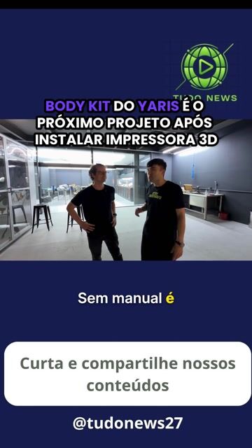 BODY KIT DO YARIS É O PRÓXIMO PROJETO APÓS IMPRESSORA 3D
#cutpro #etnrlz #acfperformance #gryaris