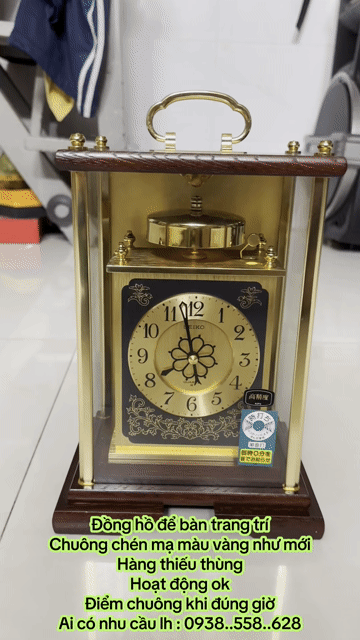 Đồng hồ để bàn Citizen Mạ vàng Vàng, Nâu. Mua bán Nội thất, đồ gia dụng khác tại Quận Bình Tân Tp Hồ Chí Minh được đăng bởi Nghe tu anh hình 1