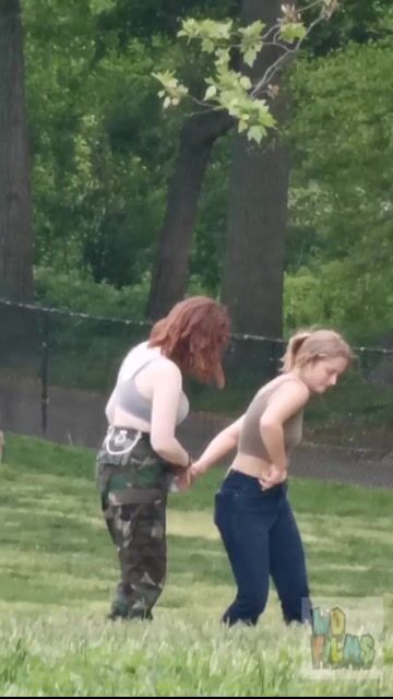 Park picnic, casual clothed group