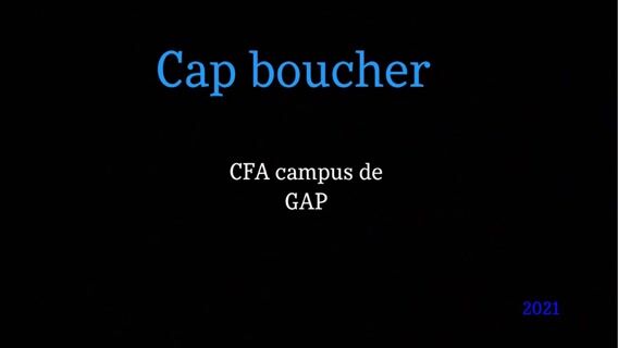 Présentation CAP boucher