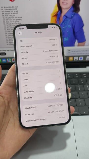 12 Pro Max 128GB Đen zin chuẩn có Ship. Mua bán Điện thoại tại Quận 12 Tp Hồ Chí Minh được đăng bởi a Liêm hình 1