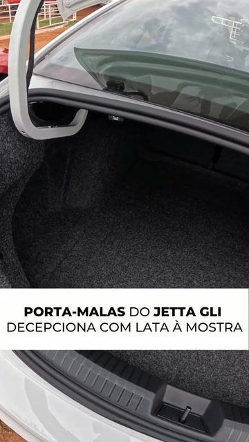 PORTA-MALAS DO JETTA GLI DECEPCIONA COM LATA À MOSTRA #explorar