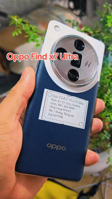Oppo Find X7 Ultra 5G Blue R12+256 Pin86% . Mua bán Điện thoại tại Huyện Trảng Bàng Tây Ninh được đăng bởi Sun Mobile Shop Điện Thoại Trảng Bàng Tây Ninh 01 hình 1