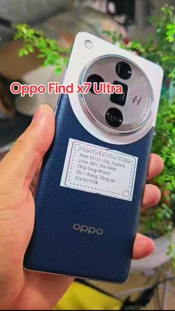 Oppo Find X7 Ultra 5G Blue R12+256 Pin86% . Mua bán Điện thoại tại Huyện Trảng Bàng Tây Ninh được đăng bởi Sun Mobile Shop Điện Thoại Trảng Bàng Tây Ninh 01 hình 1
