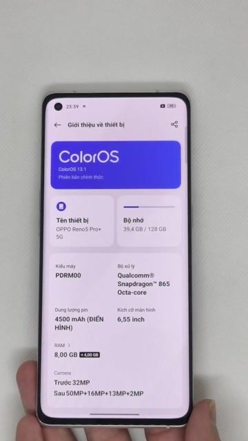 Oppo Reno 5 Pro+ 8/128GB. Mua bán Điện thoại tại Quận Thanh Xuân Hà Nội được đăng bởi Đỗ Mạnh Nhuận hình 1