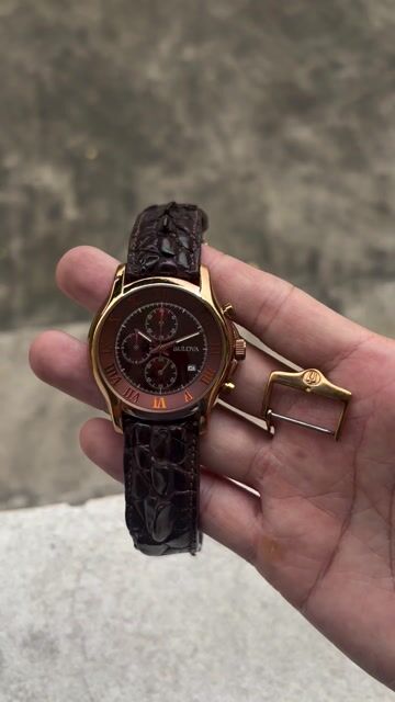 Đồng hồ Bulova 97B120 Nâu đỏ Nam. Mua bán Đồng hồ tại Thị xã Sơn Tây Hà Nội được đăng bởi Nguyễn xuân vị hình 1