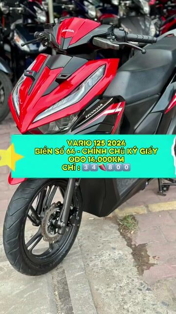 [GÓP DC GIỮ CAVET] VARIO 125 2024 - BS 64- Odo 14k. Mua bán Xe máy tại Quận 12 Tp Hồ Chí Minh được đăng bởi Bùi văn hiếu hình 1