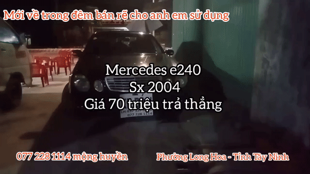 Mercedes E240 2004 Đen. Mua bán Ô tô tại Huyện Hòa Thành Tây Ninh được đăng bởi huyền  hình 1