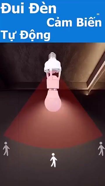 Đui Đèn Cảm Biến Chuyển Động E27, Tự Động Bật Tắt. Mua bán Đèn tại Quận 6 Tp Hồ Chí Minh được đăng bởi Laptop Hoàng Kim hình 1
