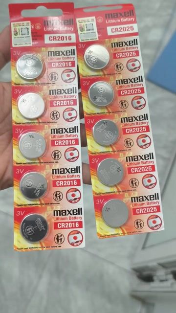 Pin đồng hồ Nhật  CR2016, CR2025 nhập khẩu có tem. Mua bán Đồ chuyên dụng, Giống nuôi trồng tại Thành phố Huế Thừa Thiên Huế được đăng bởi Shop LucyHoang hình 1