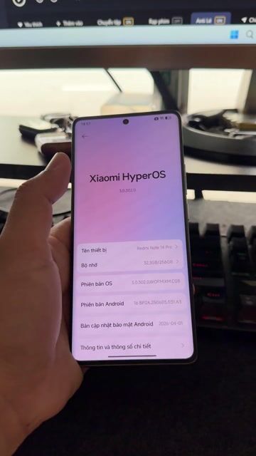 Xiaomi Redmi Note 14 Pro 256GB Xanh thiên thanh. Mua bán Điện thoại tại Thành phố Thủ Dầu Một Bình Dương được đăng bởi Lê Văn Đức hình 1