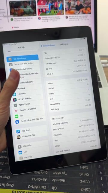 Apple iPad Gen 6 32GB Xám. Mua bán Máy tính bảng tại Quận Đống Đa Hà Nội được đăng bởi Nguyễn Văn Điền hình 1