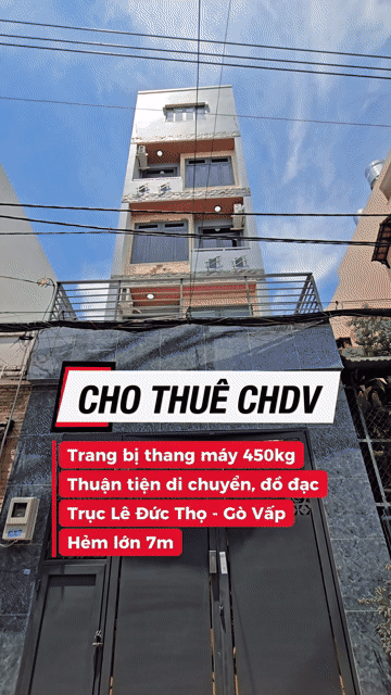 Cho thuê Căn hộ Chung cư Quận Gò Vấp Tp Hồ Chí Minh diện tích 40 m² giá 6,5 triệu/tháng