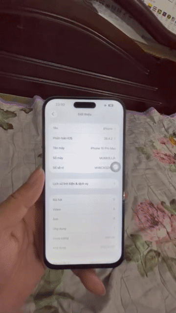 Apple iPhone 15 Pro Max 256GB Titan bạc LL/A. Mua bán Điện thoại tại Quận Ba Đình Hà Nội được đăng bởi Mr Cung hình 1