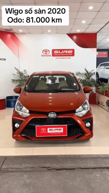 Toyota Wigo 2020 Số sàn màu Cam 81.000 km. Mua bán Ô tô tại Quận Gò Vấp Tp Hồ Chí Minh được đăng bởi Hiền Toyota hình 1