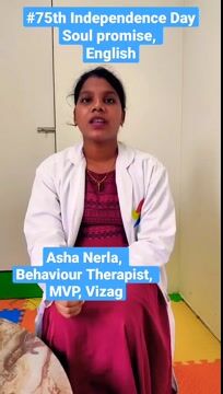 Pinnacle Blooms Network 75th Independence Day Promise by Nerla asha, Behavioural Therapist of Pinnacle @ MVP, Vizag in English