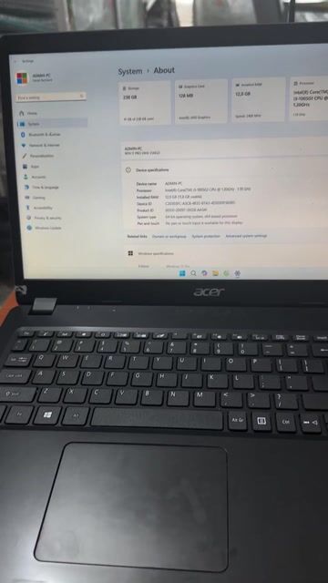 Acer i3-1005G1 15.6 inch 12GB/256GB. Mua bán Laptop tại Huyện Đức Hòa Long An được đăng bởi Mai Lý hình 1