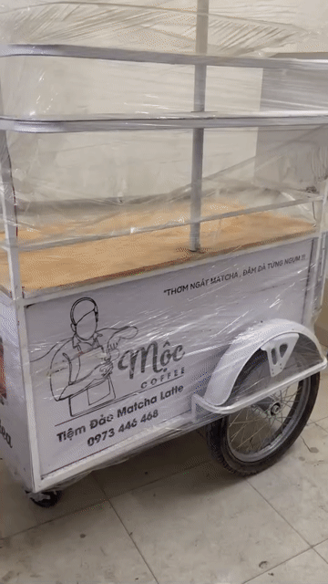 Xe đẩy bán hàng trà sữa , cà phê lưu động. Mua bán Đồ chuyên dụng, Giống nuôi trồng tại Quận Thanh Xuân Hà Nội được đăng bởi Hong Nhung hình 1