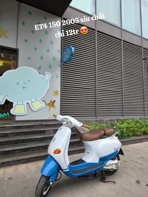 Piaggio Vespa ET4 2005 Trắng. Mua bán Xe máy tại Quận Ba Đình Hà Nội được đăng bởi Việt hình 1