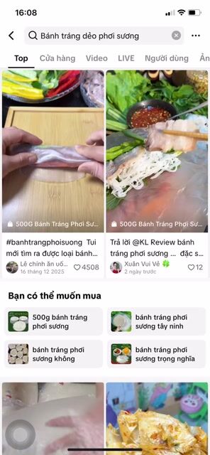 Bánh tráng phơi sương tròn đặc biệt. Mua bán Đồ ăn, thực phẩm và các loại khác tại Thành phố Tây Ninh Tây Ninh được đăng bởi taphoaxinh hình 1
