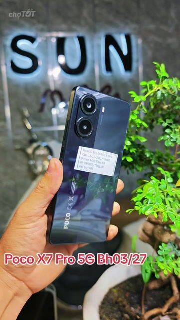 POCO X7 Pro 5G R12+256 Dime8400Ultra P6000 Bh02/27. Mua bán Điện thoại tại Huyện Trảng Bàng Tây Ninh được đăng bởi Sun Mobile Shop Điện Thoại Trảng Bàng Tây Ninh 01 hình 1