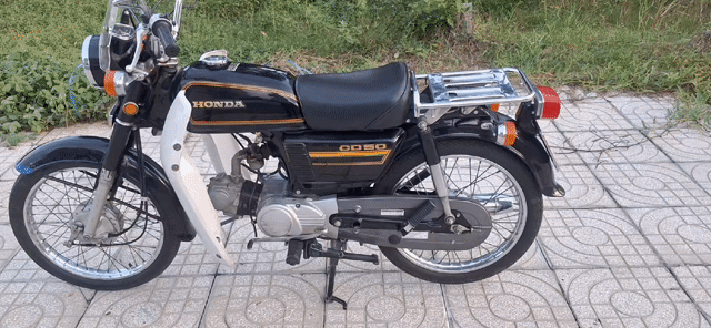 Honda CD 50 màu Đen. Mua bán Xe máy tại Huyện Châu Thành Trà Vinh được đăng bởi Nhut khanh lam hình 1