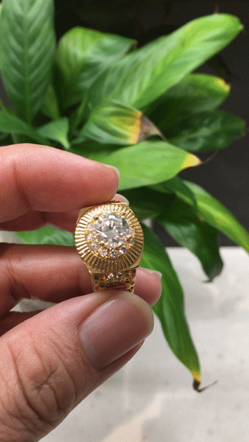 Nhẫn Nam Đồng mạ 18K Đá Mỹ. Mua bán Phụ kiện thời trang khác tại Quận Bình Tân Tp Hồ Chí Minh được đăng bởi Đồ xi nhật  hình 1