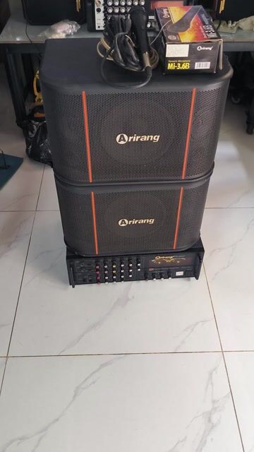 Bộ karaoke Arirang PA-203III Đen kèm 2 míc hát hay. Mua bán Tivi, Âm thanh tại undefined undefined được đăng bởi Đồ thanh lý hình 1