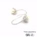 Silver CZ and Pearl Drop Earrings 360 video