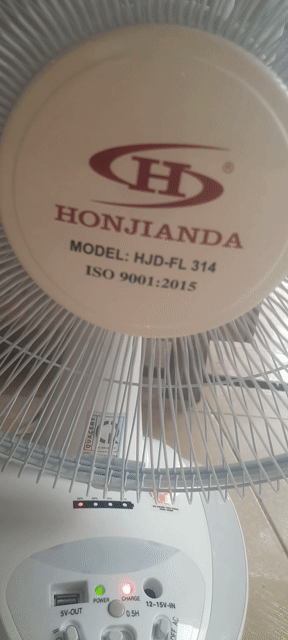 Quạt tích điện Honjianda HJD-FL 314 Trắng 14 inch. Mua bán Quạt tại Quận Kiến An Hải Phòng được đăng bởi Nhâm Vũ Phương hình 1