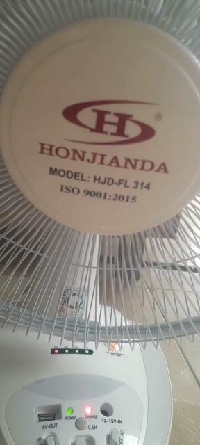 Quạt tích điện Honjianda HJD-FL 314 Trắng 14 inch. Mua bán Quạt tại Quận Kiến An Hải Phòng được đăng bởi Nhâm Vũ Phương hình 1