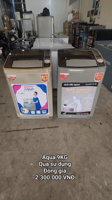 Máy giặt Aqua 9KG. Mua bán Máy giặt tại Thành phố Sóc Trăng Sóc Trăng được đăng bởi Điện Lạnh Hoàng Khải hình 1