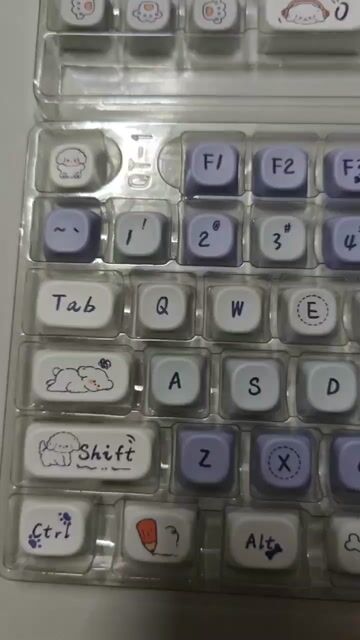 Keycap AULA Cún con Tím Trắng Mới. Mua bán Phụ kiện (Màn hình, Chuột...) tại Thành phố Dĩ An Bình Dương được đăng bởi Hữu Hoàng Nguyễn hình 1