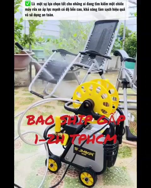 Máy rửa xe 2500W siêu mạnh có cuộn thu dây,bánh xe. Mua bán Đồ chuyên dụng, Giống nuôi trồng tại Quận Tân Phú Tp Hồ Chí Minh được đăng bởi Vũ Phong Hút Bụi hình 1