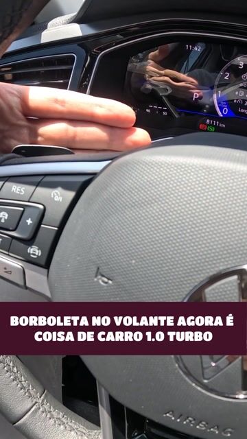 Borboleta no volante agora é coisa de carro 1.0 turbo