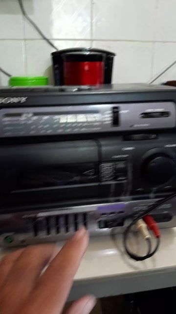 Đài cassette Sony CFS-1065S Đen. Mua bán Tivi, Âm thanh tại Huyện Bình Đại Bến Tre được đăng bởi CHE  hình 1