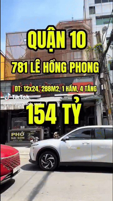 Mua bán Nhà ở Quận 10 Tp Hồ Chí Minh diện tích 288 m² giá 154 tỷ