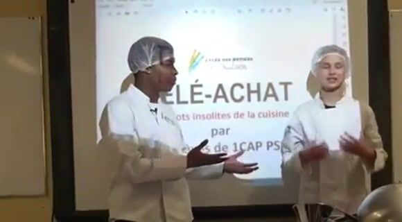 Télé-achat avec les mots insolites de la cuisine