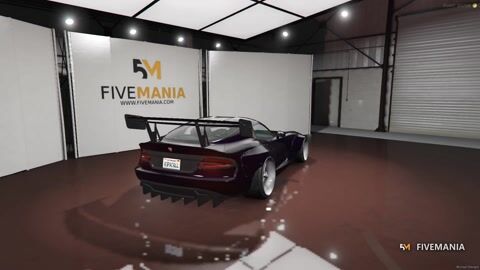 FIVEM Dodge Viper | Widebody Sports Car [Badged] Add-On | Custom Wheels | Large Spoiler | Working Lights | Optimized | Fivem Ready | High Quality, video preview
