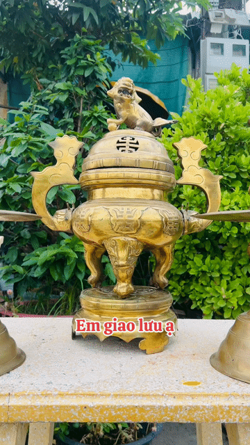 Bộ lư đồng 60cm. Mua bán Đồ sưu tầm, đồ cổ tại Thành phố Tân An Long An được đăng bởi Khánh Dior hình 1