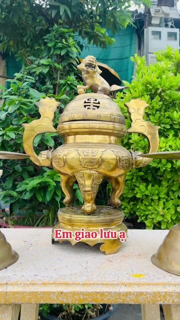 Bộ lư đồng 60cm. Mua bán Đồ sưu tầm, đồ cổ tại Thành phố Tân An Long An được đăng bởi Khánh Dior hình 1